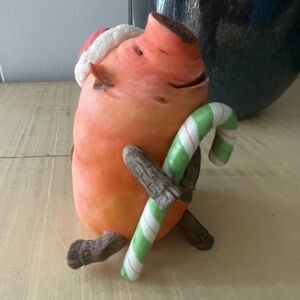 $49 SALE Enesco Home Grown Christmas Sweet Potato Pig Collectible Holiday Figure